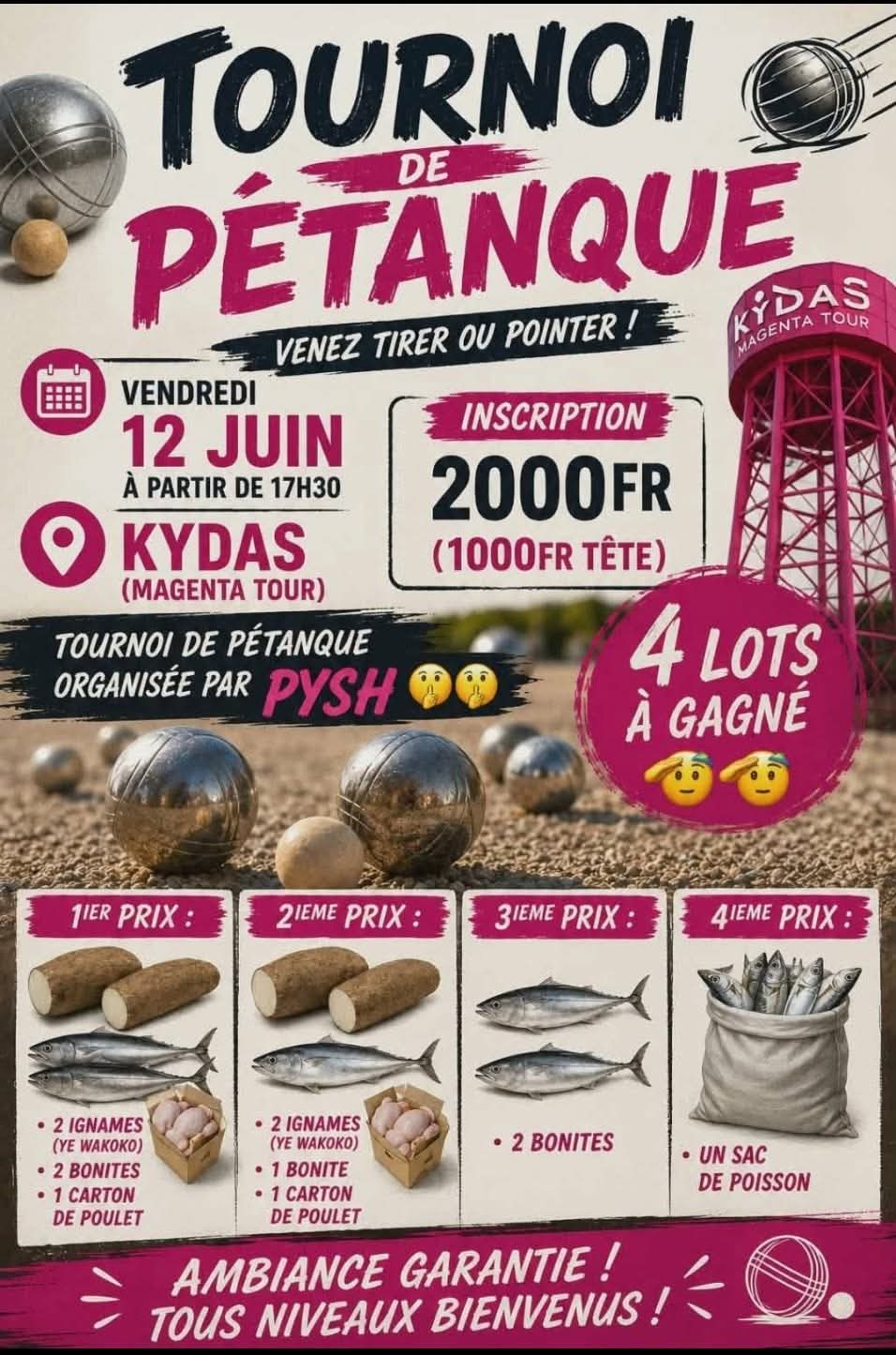 tournoi de petanque pysh